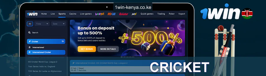 Kriketi 1win nchini Kenya