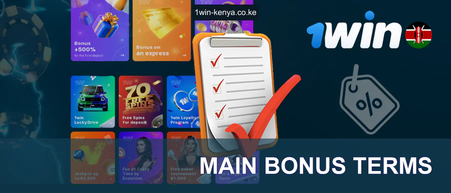 1win Masharti Kuu ya Bonasi Nchini Kenya