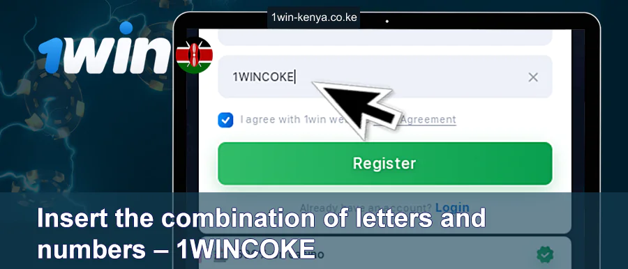 Weka Msimbo wa Matangazo wa 1WIN