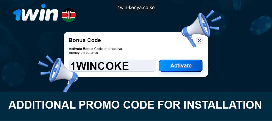 Msimbo wa Matangazo wa 1win Kwa Usakinishaji Nchini Kenya