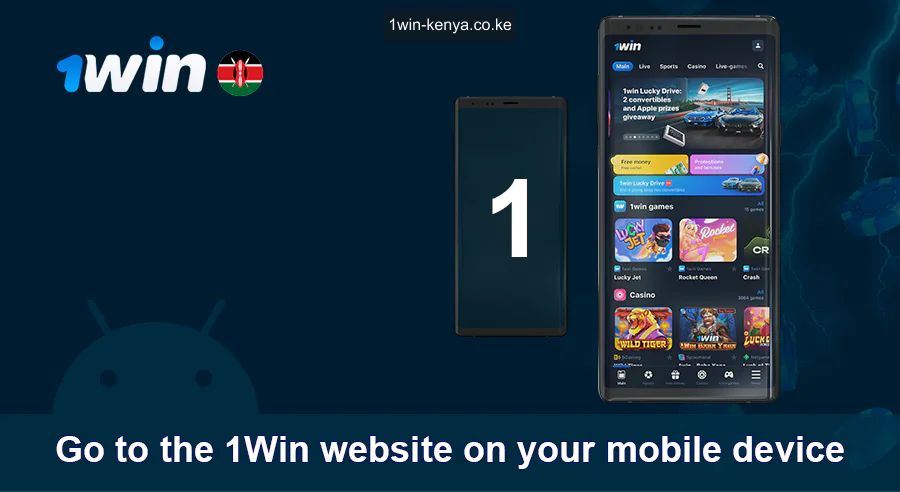 Nenda kwenye tovuti ya 1Win kwenye Android yako