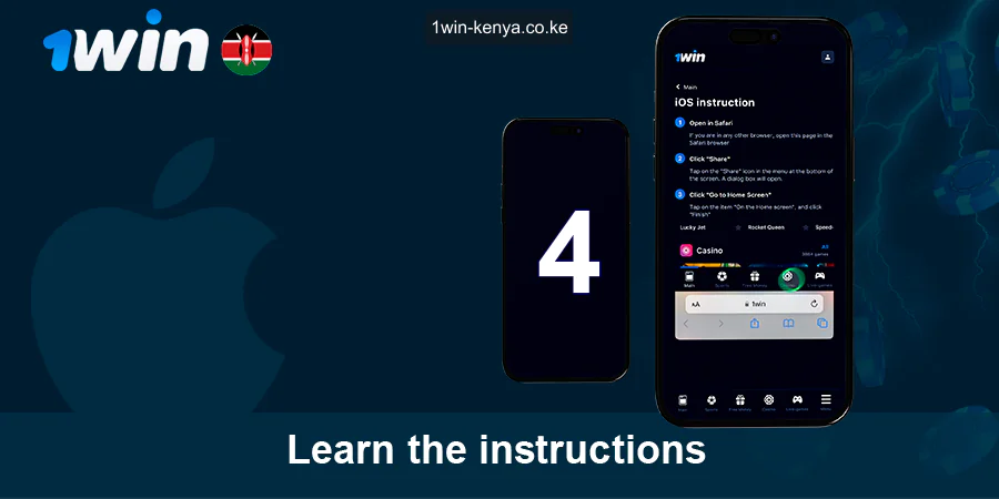 Maagizo ya Ufungaji wa programu ya 1win kwenye Skrini