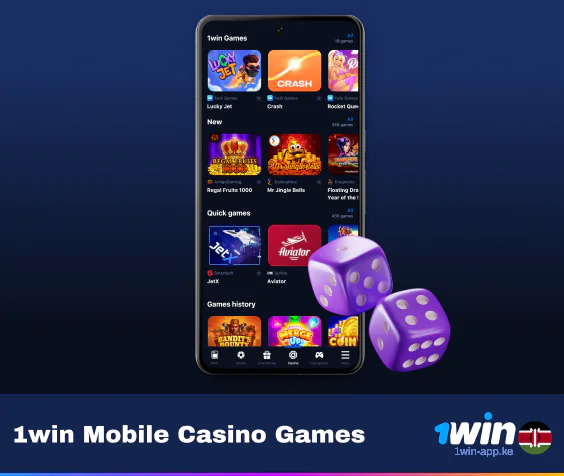 Mobile Casino Games Available at 1Win App