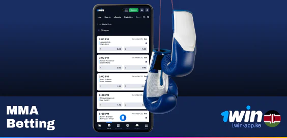 MMA Betting - 1Win App for Kenyan Players