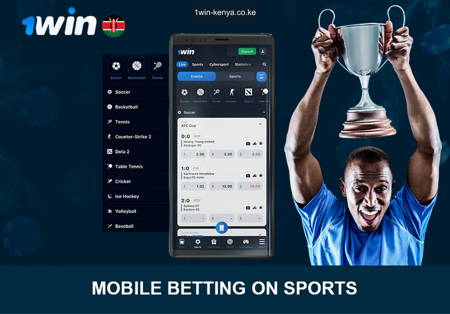 1win Bookmecker Kuweka Dau kwenye Simu kwenye Michezo
